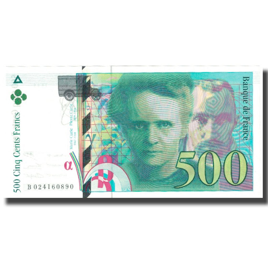 Francja, 500 Francs, Pierre et Marie Curie, 1994, UNC(65-70), Fayette:76.1