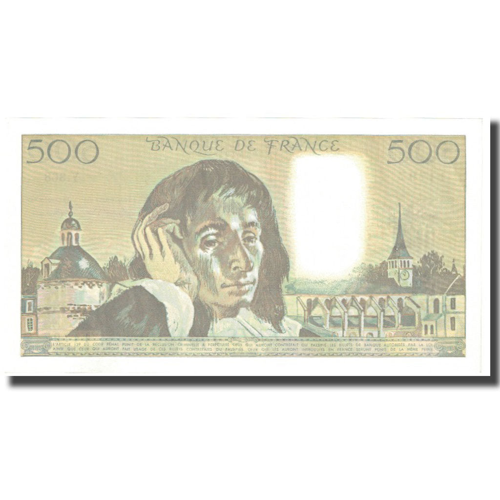 France, 500 Francs, 1992, 1992-01-02, UNC(63), Fayette:71.49, KM:156a
