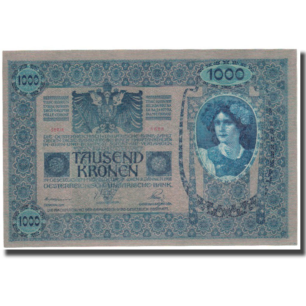 Banknote, Austria, 1000 Kronen, 1902, 1902-01-02, KM:59, UNC(60-62)