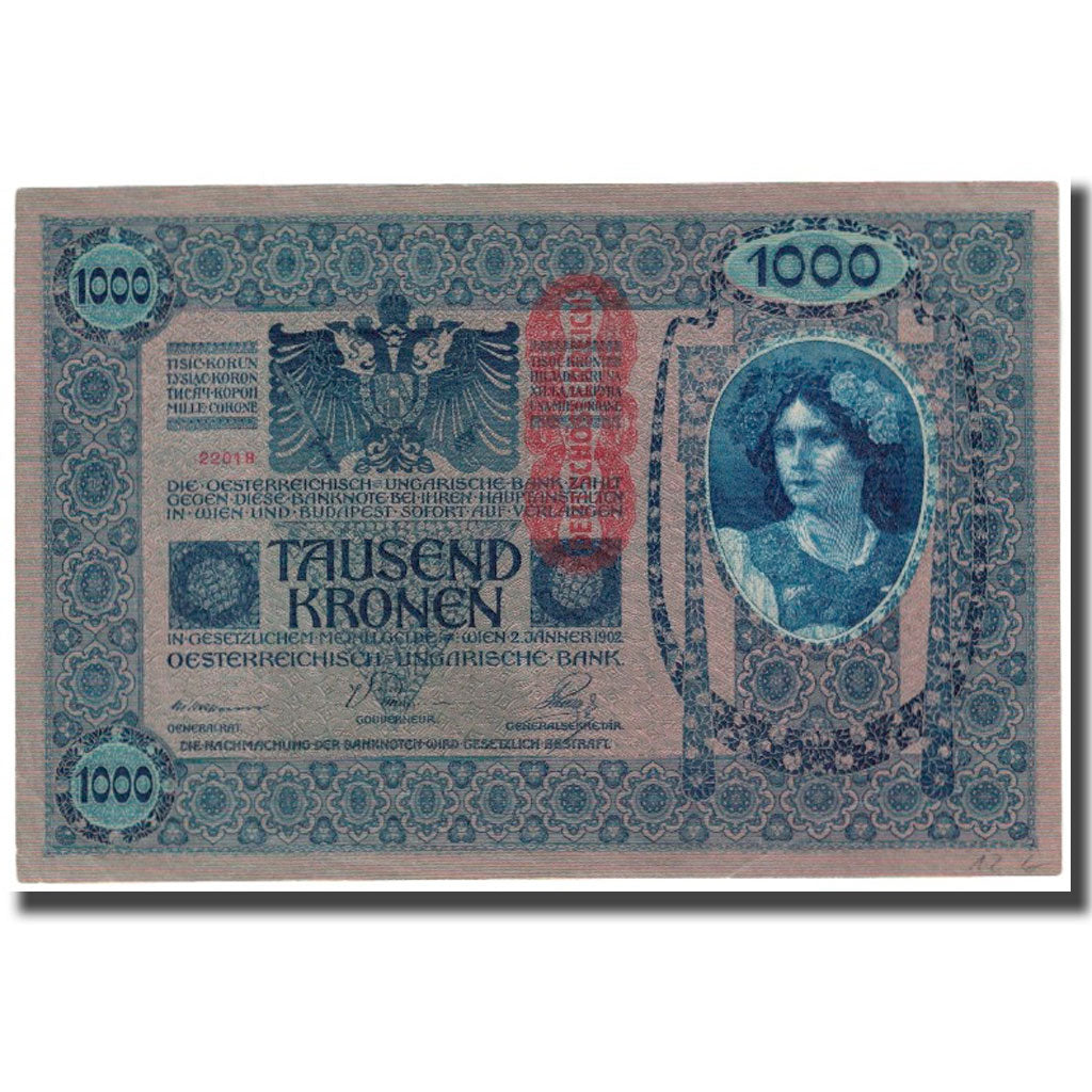 Banknote, Austria, 1000 Kronen, 1902, 1902-01-02, KM:59, AU(55-58)
