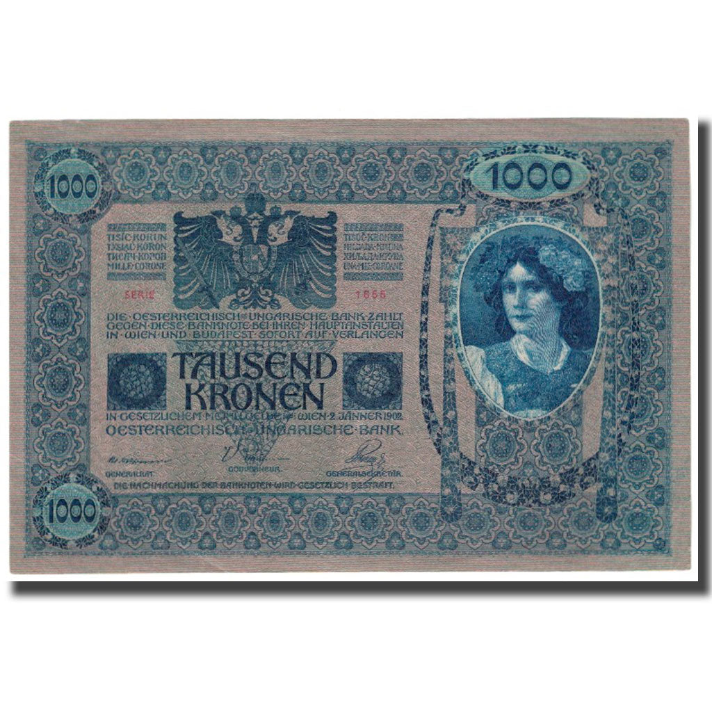 Banknote, Austria, 1000 Kronen, 1902, 1902-01-02, KM:59, AU(55-58)