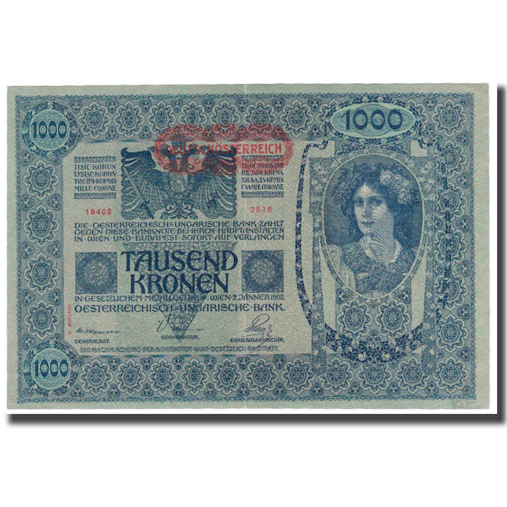 Banknote, Austria, 1000 Kronen, 1902, 1902-01-02, KM:60, AU(50-53)