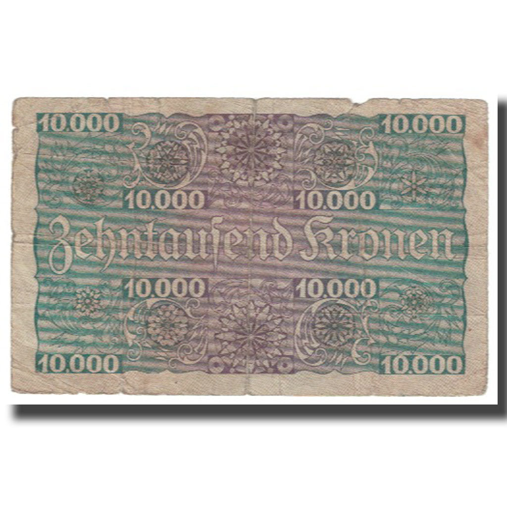 Banknote, Austria, 1 Schilling on 10,000 Kronen, 1924, 1924-01-02, KM:87