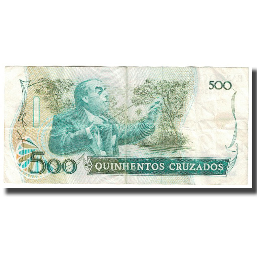 Biljet, Brazilië, 500 Cruzados, KM:212a, TB+