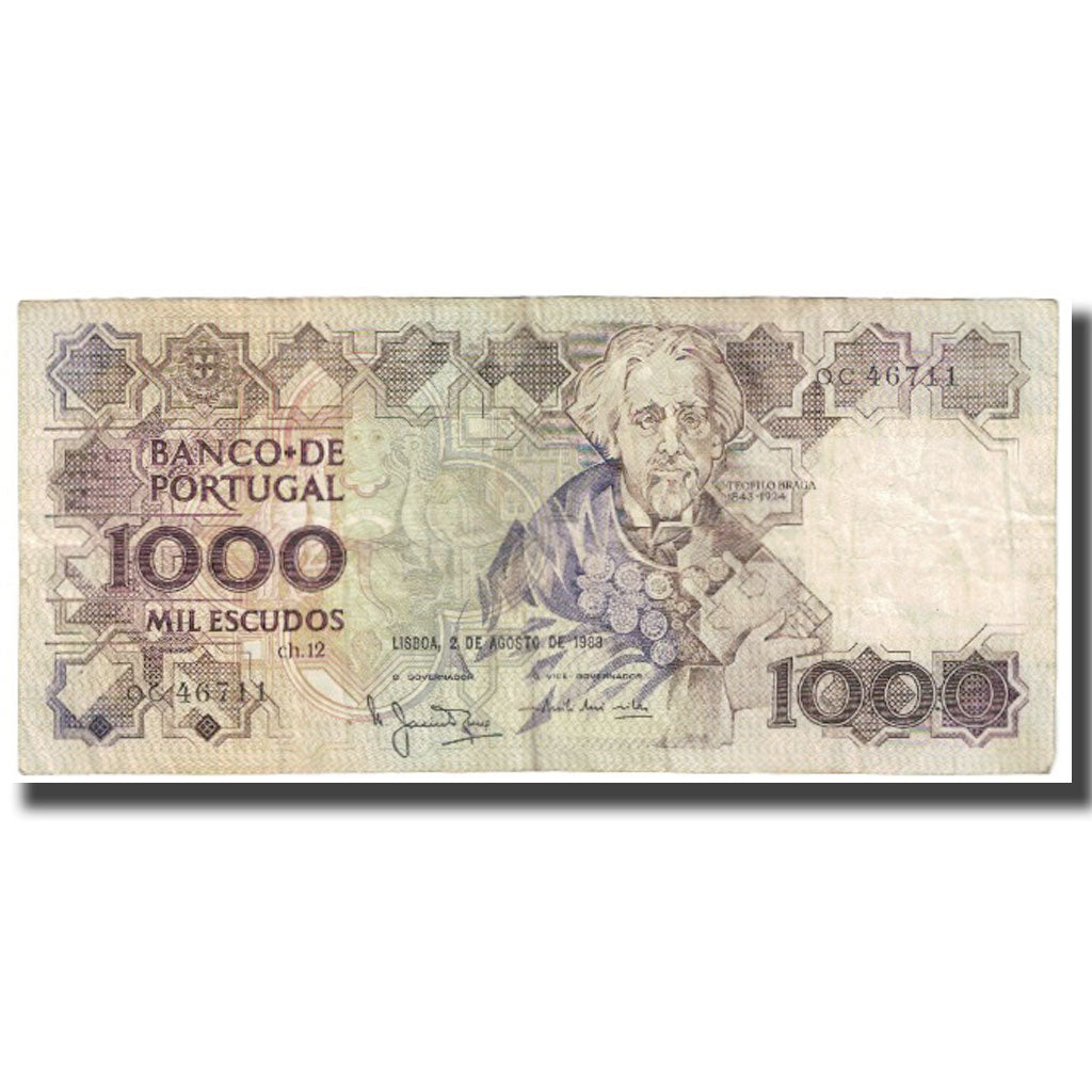 Billet, Portugal, 1000 Escudos, 1988, 1988-08-02, KM:181a, TB