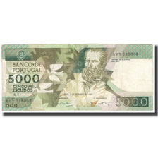 Banknote, Portugal, 5000 Escudos, 1987, 1987-12-03, KM:183b, VF(30-35)