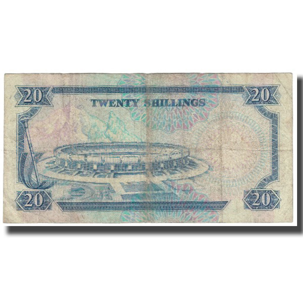 Billet, Kenya, 20 Shillings, 1990, 1990-07-01, KM:25c, B