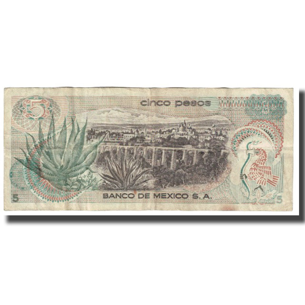 Banknote, Mexico, 5 Pesos, 1971, 1971-10-27, KM:62b, VF(20-25)