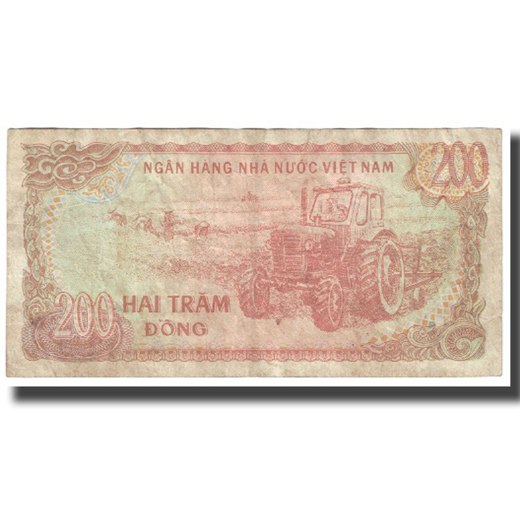 Nota, Vietname, 200 D<ox>ng, 1987, KM:100a, VG(8-10)