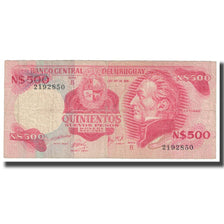 Banknote, Uruguay, 500 Nuevos Pesos, KM:63b, VG(8-10)