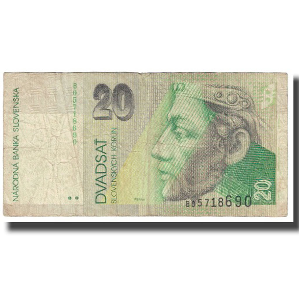 Banknote, Slovakia, 20 Korun, 1993, 1993-09-01, KM:20a, VG(8-10)