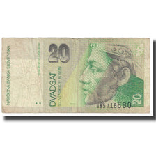 Banknote, Slovakia, 20 Korun, 1993, 1993-09-01, KM:20a, VG(8-10)
