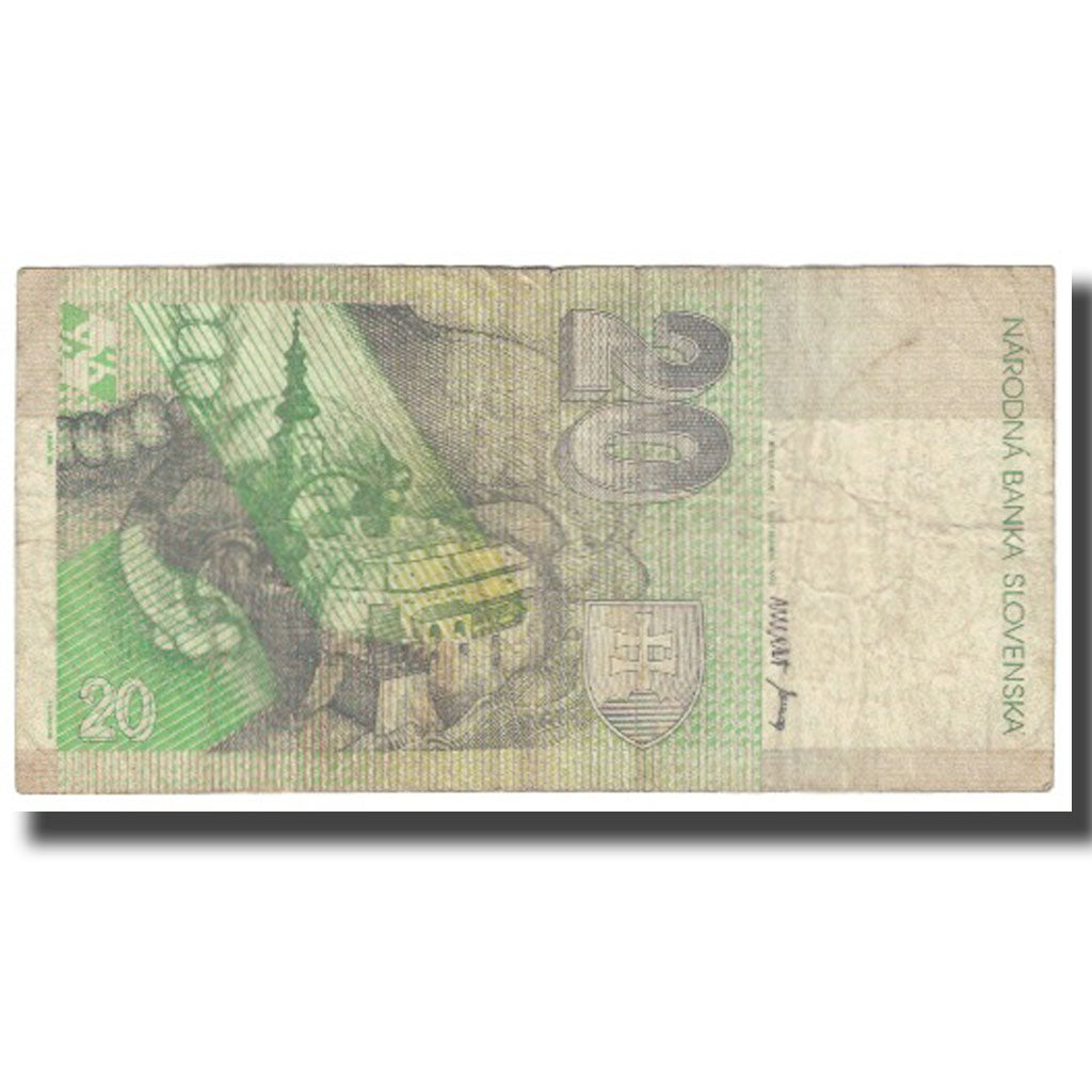 Banknote, Slovakia, 20 Korun, 1993, 1993-09-01, KM:20a, VG(8-10)