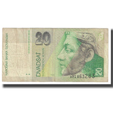 Banknote, Slovakia, 20 Korun, 1993, 1993-09-01, KM:20a, VG(8-10)