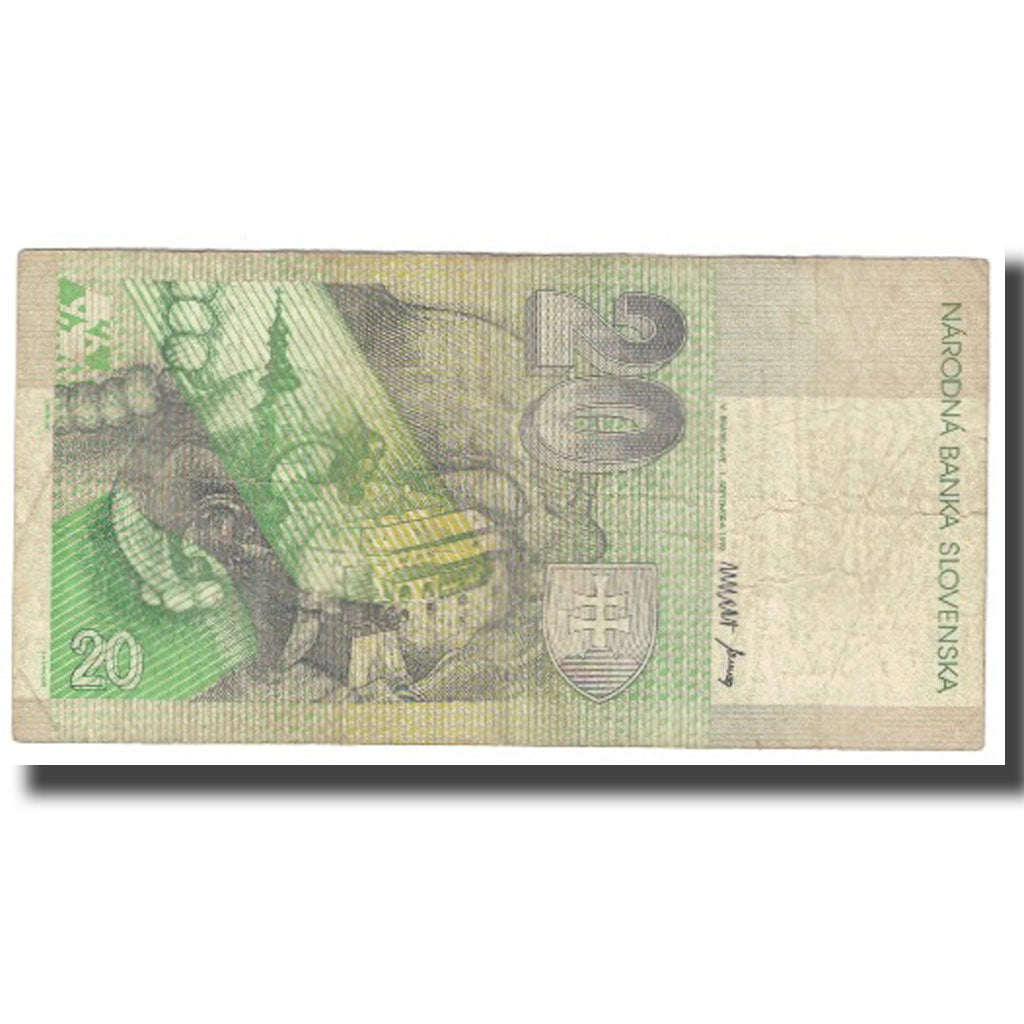 Banknote, Slovakia, 20 Korun, 1993, 1993-09-01, KM:20a, VG(8-10)