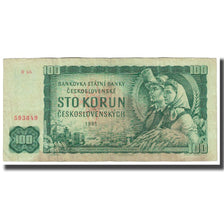 Banknote, Czechoslovakia, 100 Korun, 1961, KM:91b, VF(20-25)