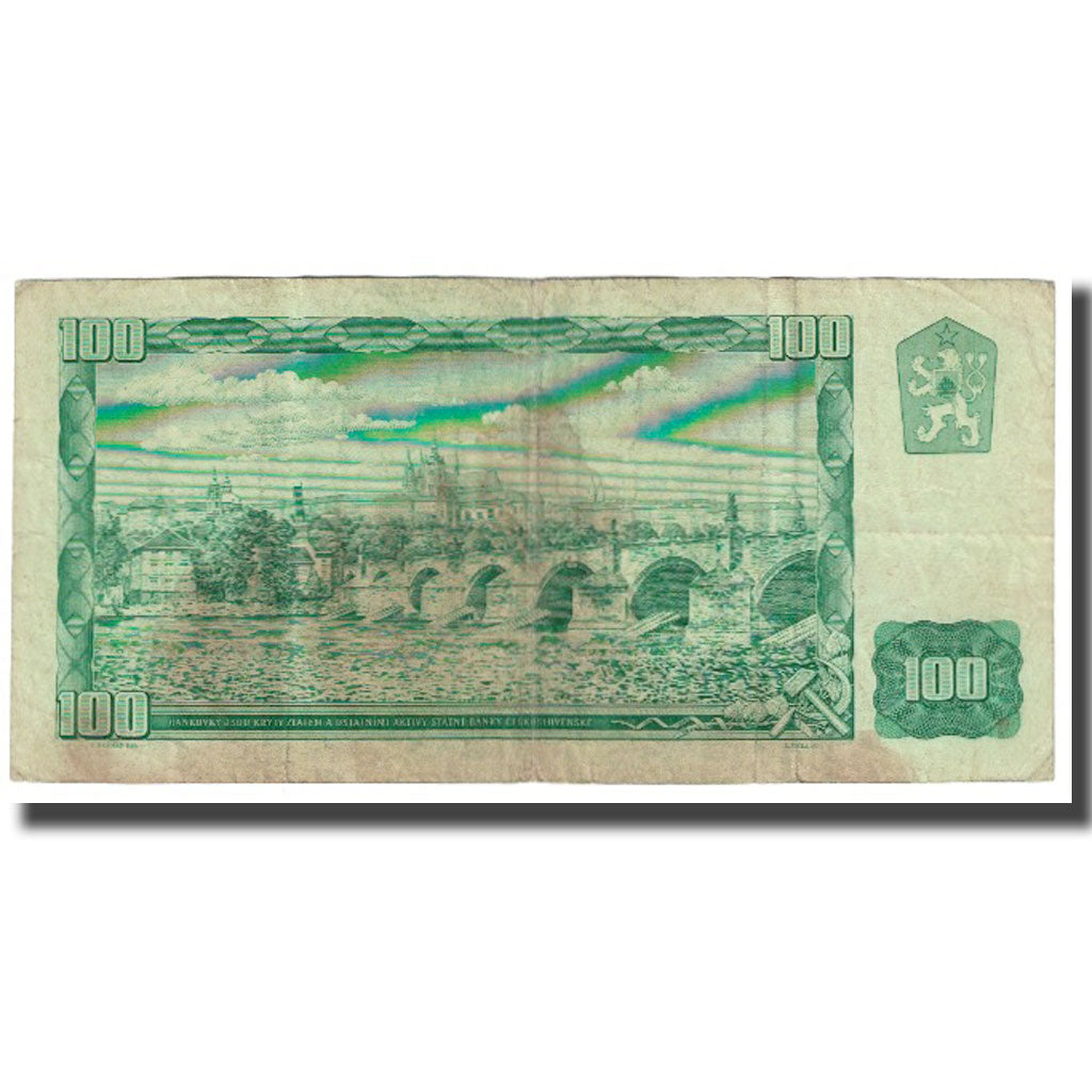 Banknote, Czechoslovakia, 100 Korun, 1961, KM:91b, VF(20-25)