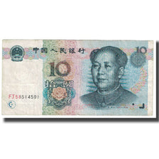 Geldschein, China, 10 Yüan, 1999, KM:898, S+