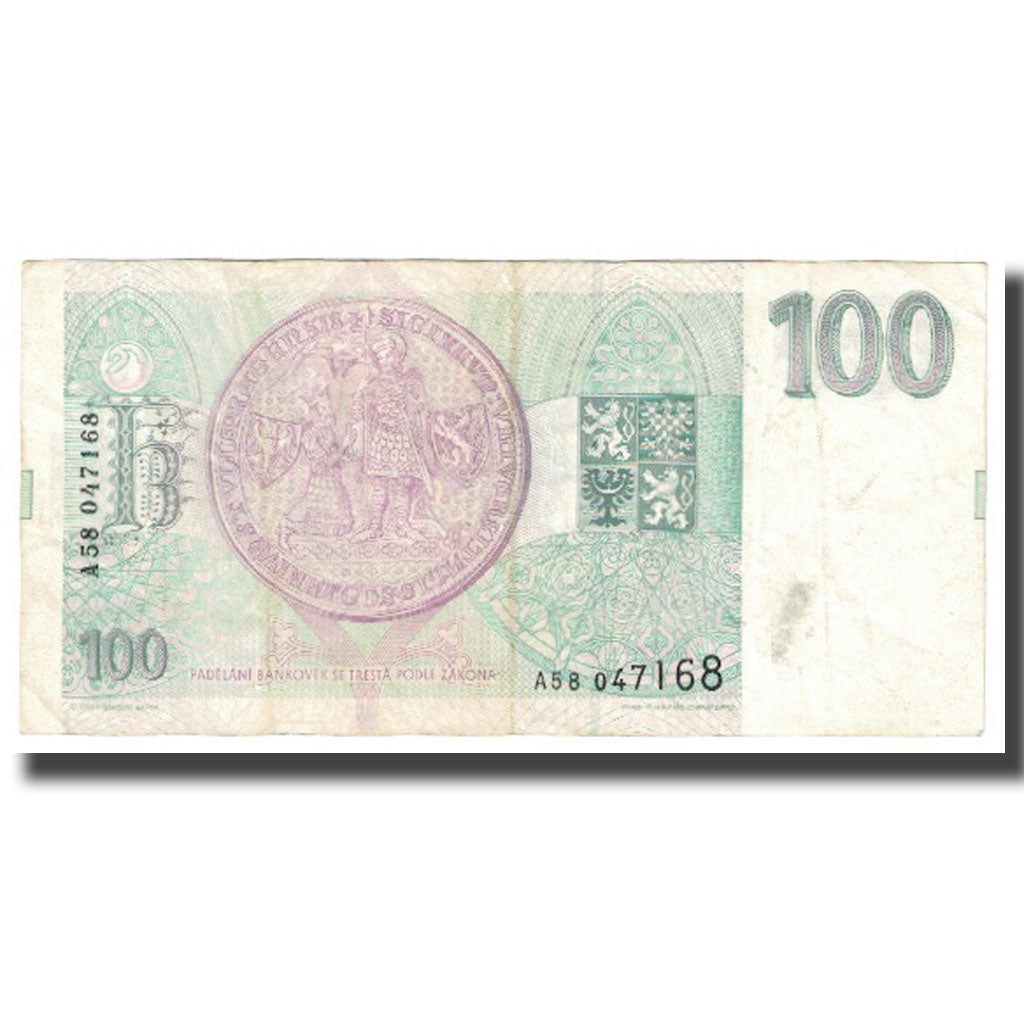 Banknote, Czech Republic, 100 Korun, 1993, KM:5a, EF(40-45)