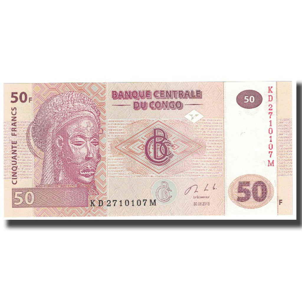 Geldschein, Congo Democratic Republic, 50 Francs, 2013, 30.6.2013, KM:91a, UNZ