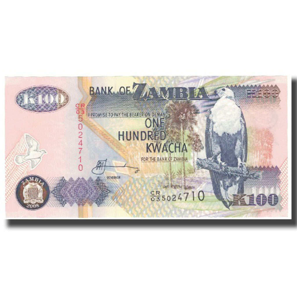 Banknote, Zambia, 100 Kwacha, KM:38g, UNC(65-70)