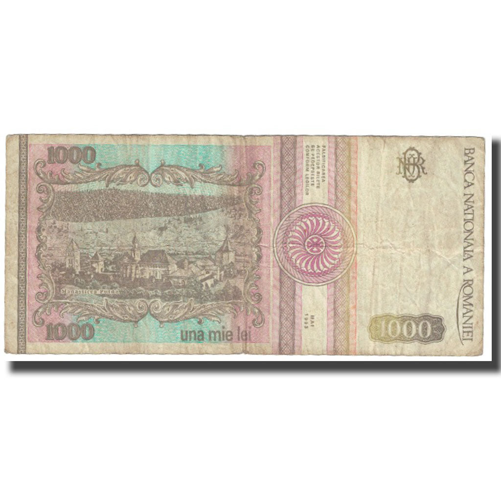 Geldschein, Rumänien, 1000 Lei, 1993, Mai 1993, KM:106, SGE