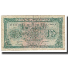 Banknote, Belgium, 10 Francs-2 Belgas, 1943, 1943-02-01, KM:122, VF(20-25)