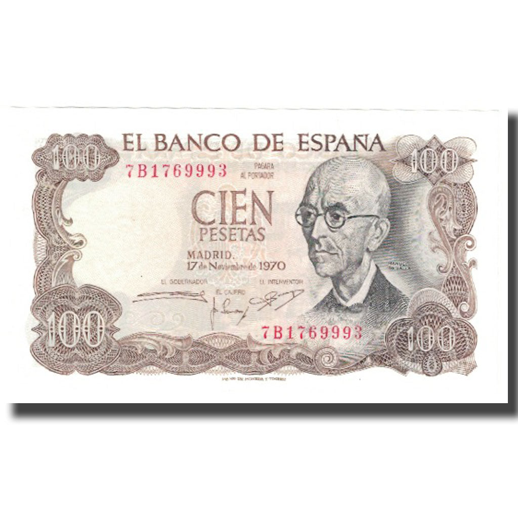 Billet, Espagne, 100 Pesetas, 1970, 1970-11-17, KM:152a, NEUF