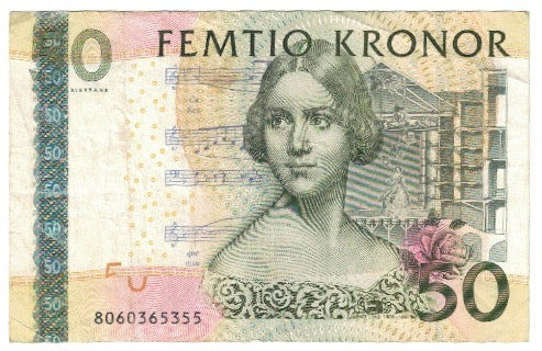 Billete, 50 Kronor, Suecia, KM:64b, MBC