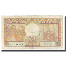 Banknote, Belgium, 50 Francs, 1956, 1956-04-03, KM:133b, EF(40-45)