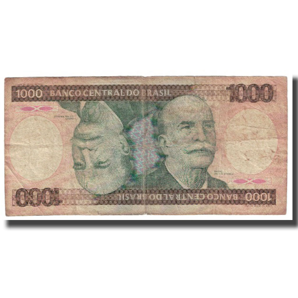 Biljet, Brazilië, 1000 Cruzeiros, KM:201c, TTB