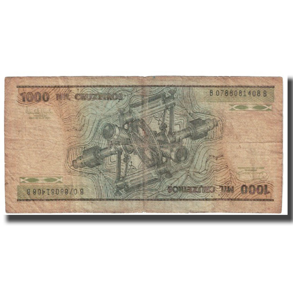 Biljet, Brazilië, 1000 Cruzeiros, KM:201c, TTB
