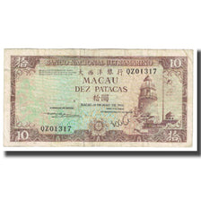 Banknote, Macau, 10 Patacas, 1984, 1984-05-12, KM:59d, EF(40-45)