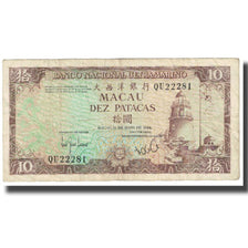 Billete, 10 Patacas, 1984, Macao, 1984-05-12, KM:59d, MBC