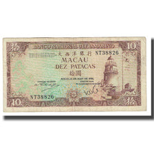 Banknot, Macau, 10 Patacas, 1984, 1984-05-12, KM:59d, EF(40-45)