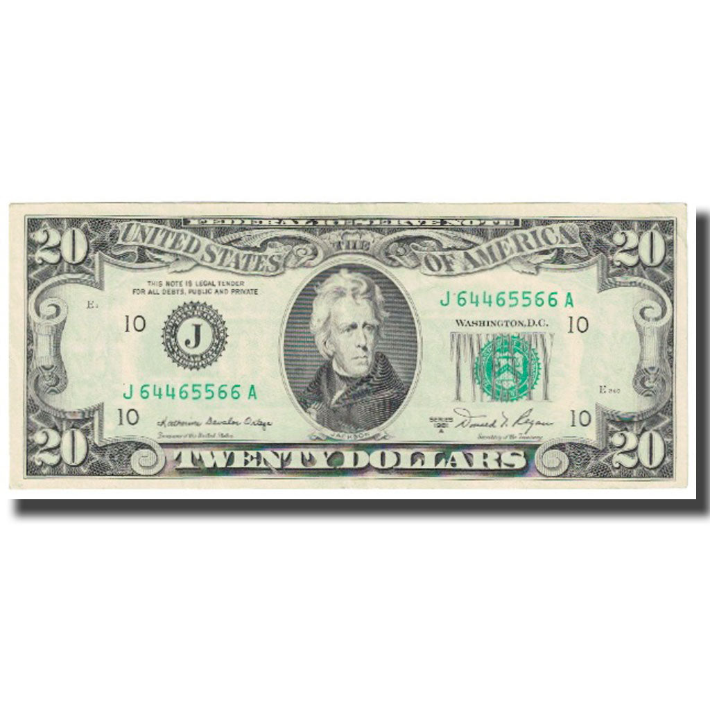 Banknote, United States, Twenty Dollars, 1981, KM:2471, UNC(63)
