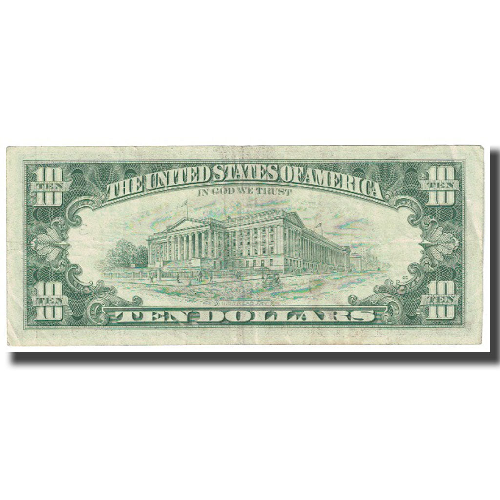 Banknote, United States, Ten Dollars, 1981, KM:470a, AU(55-58)