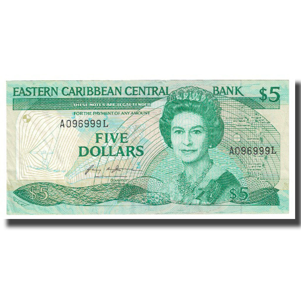 Banconote, Stati dei Caraibi Orientali, 5 Dollars, 2003, KM:42a, SPL