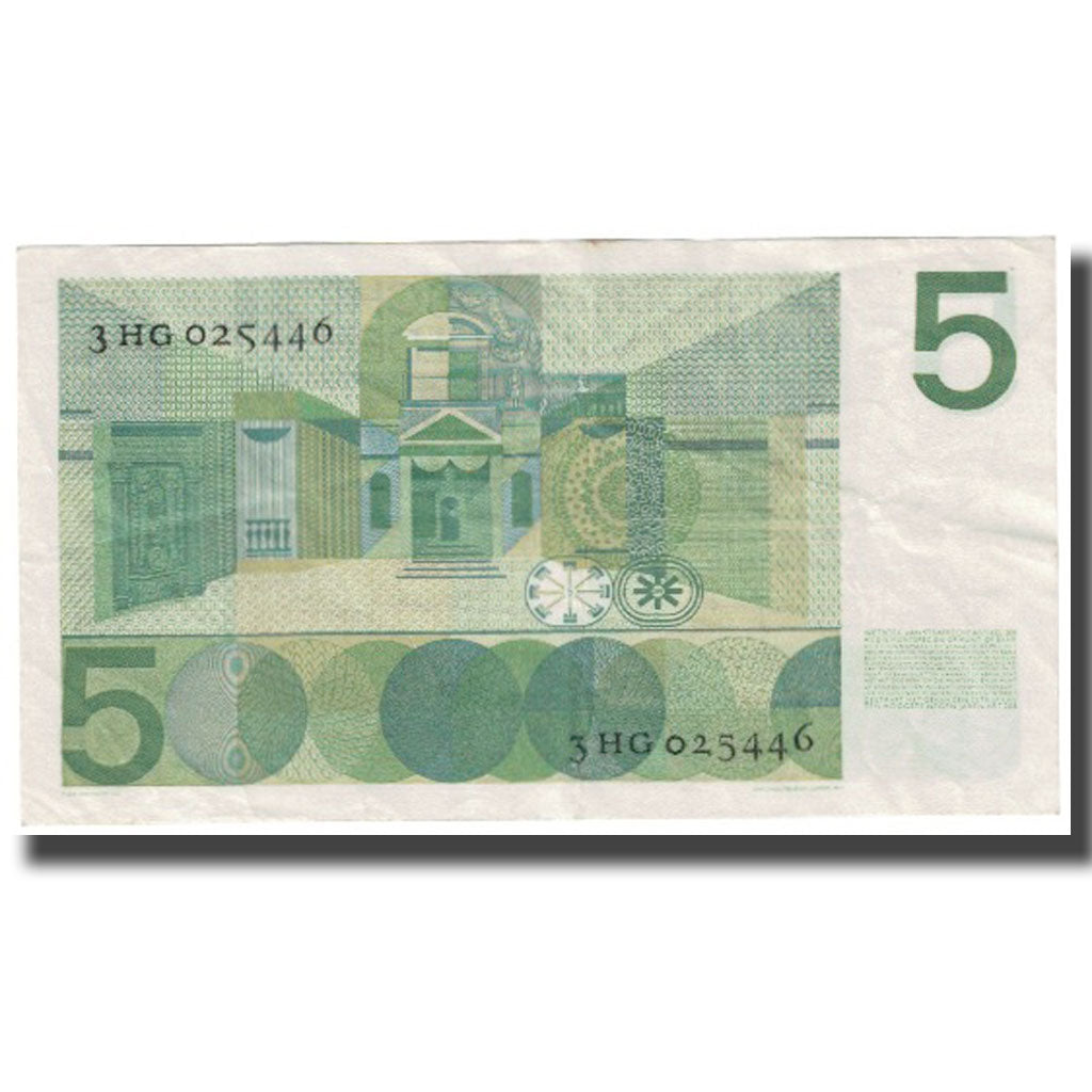 Banknote, Netherlands, 5 Gulden, 1966, 1966-04-26, KM:90a, EF(40-45)