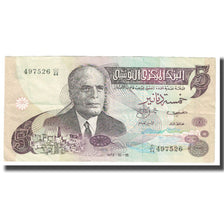 Banknote, Tunisia, 5 Dinars, 1973, 1973-10-15, KM:71, AU(55-58)