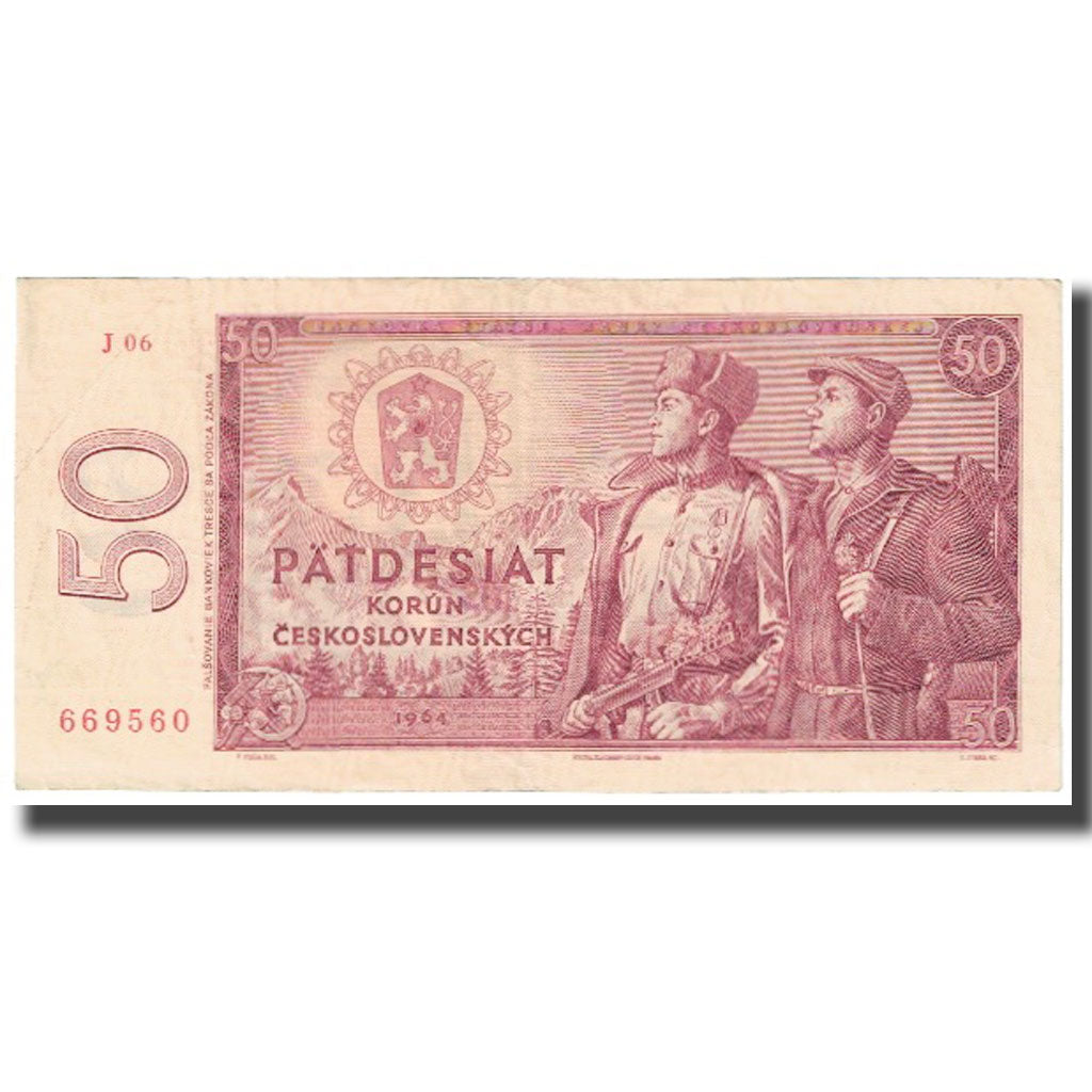 Banconote, Cecoslovacchia, 50 Korun, 1964, KM:90b, BB