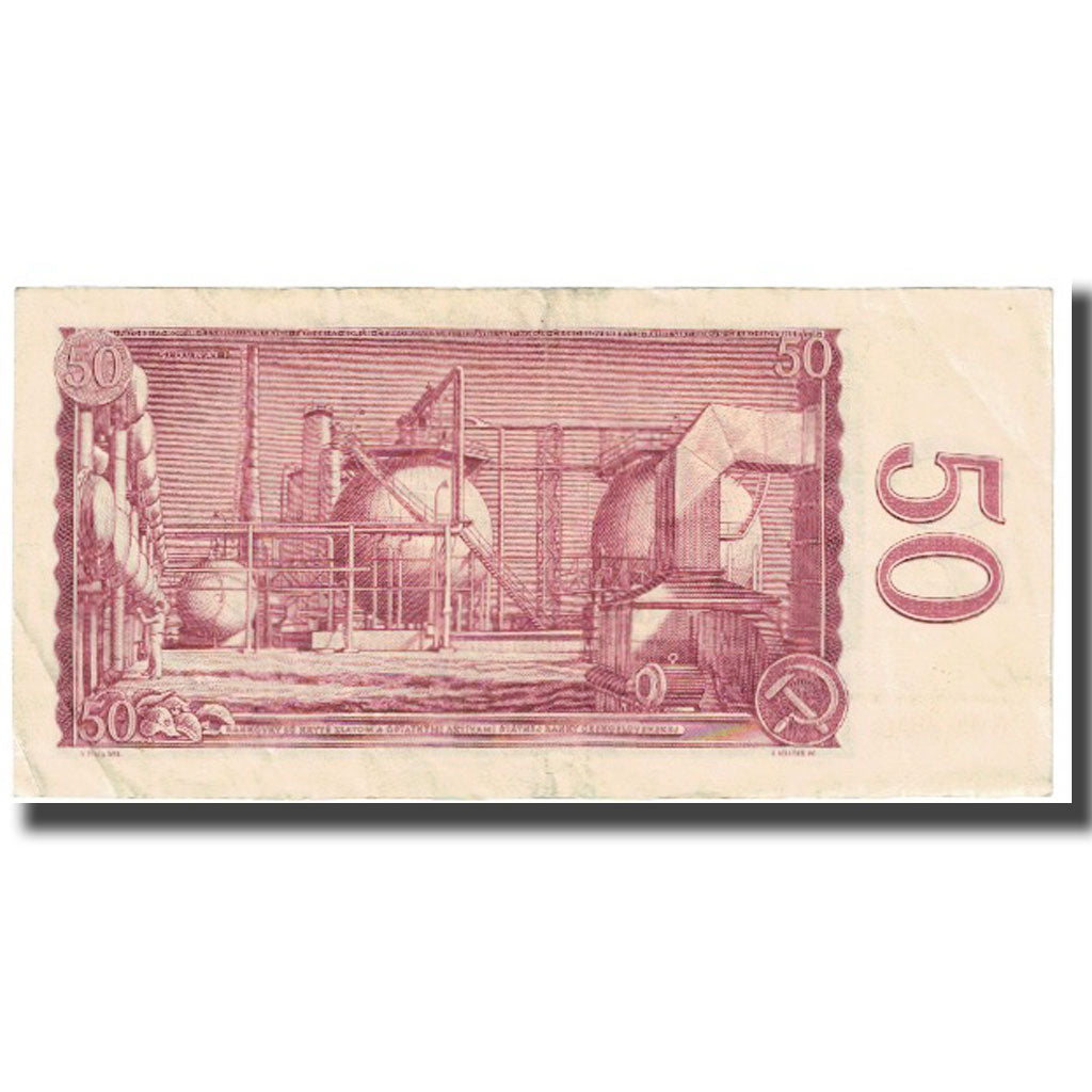 Banconote, Cecoslovacchia, 50 Korun, 1964, KM:90b, BB