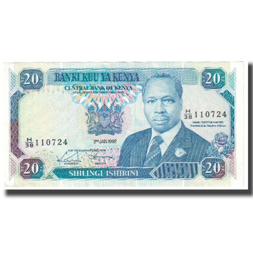 Banknote, Kenya, 20 Shillings, 1992, 1992-01-02, KM:31a, UNC(63)