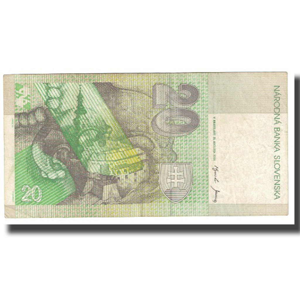 Banconote, Slovacchia, 20 Korun, 2001, KM:20a, BB