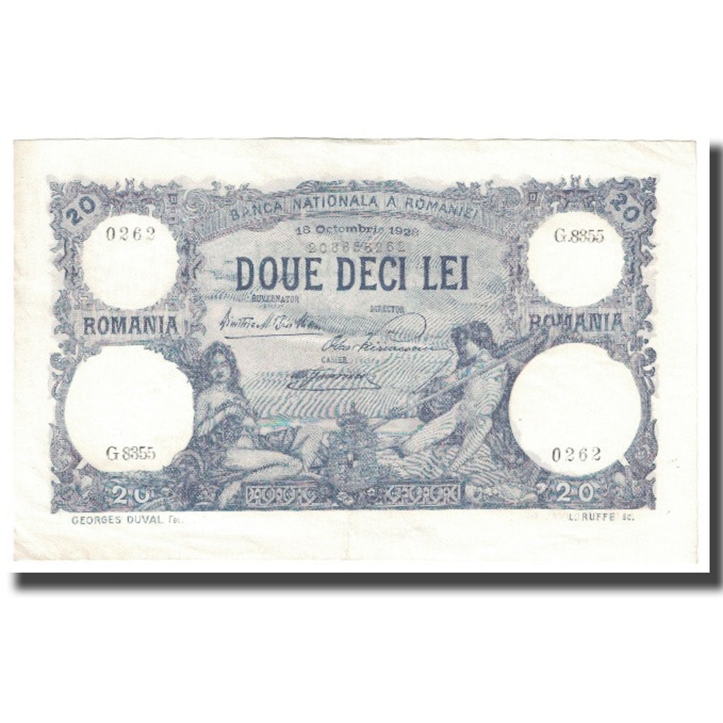 Banknote, Romania, 20 Lei, 1928, 1928-10-18, KM:20a, EF(40-45)