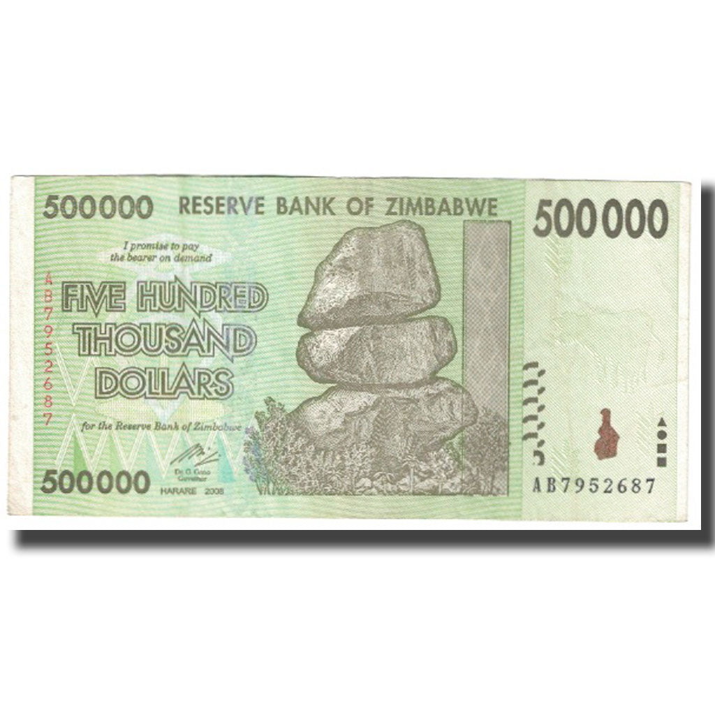 Banknote, Zimbabwe, 500,000 Dollars, 2008, KM:76a, EF(40-45)
