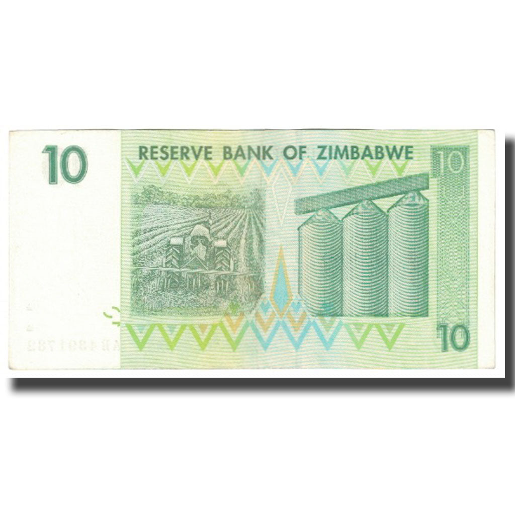 Biljet, Zimbabwe, 10 Dollars, 2007, KM:67, SPL