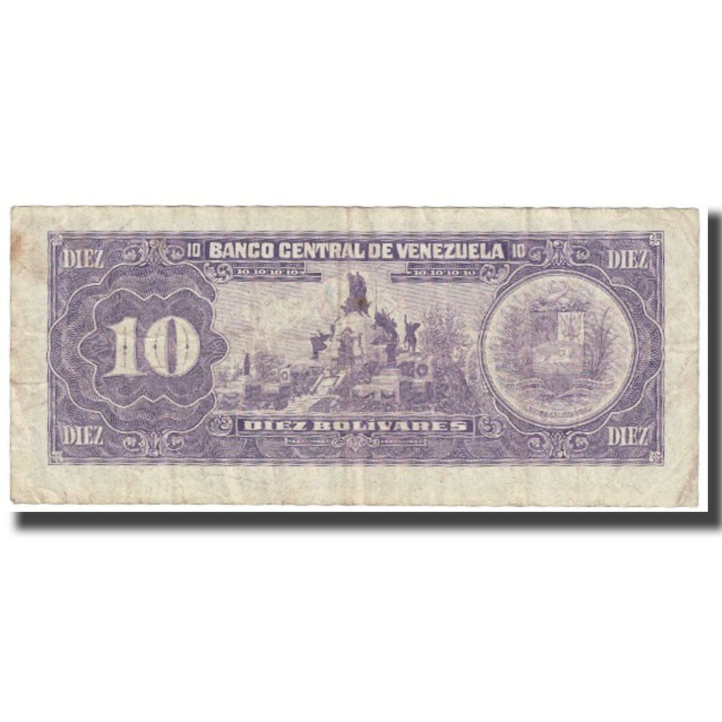 Banknote, Venezuela, 10 Bolívares, 1990, 1990-05-31, KM:61d, EF(40-45)