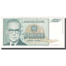 Banknote, Yugoslavia, 10,000,000 Dinara, KM:122, EF(40-45)