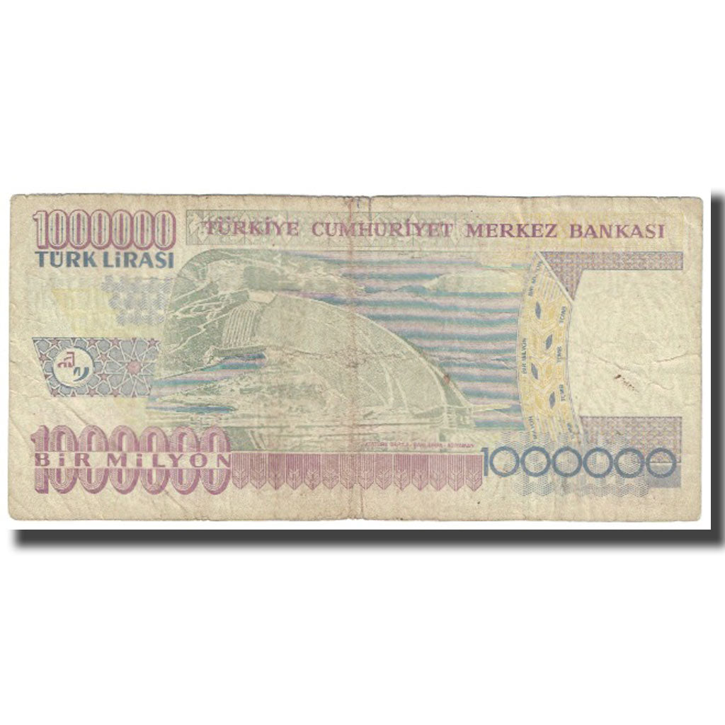 Biljet, Turkije, 1,000,000 Lira, KM:213, TTB